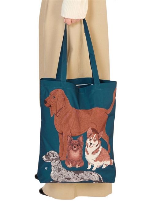 shopping donna in nylon toutou blu Inoui Editions | SHOPPER BAG-TOUTOUBLUE